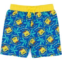 SpongeBob SquarePants Boy's Kids Swim Shorts (Blue) in Blue | Size: 8-9 Years