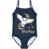 Harry Potter Girl's Kids 1 Piece Swimming Costume (Navy) in Blue | Size: 7-8 Years