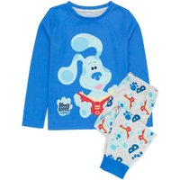 Blue's Clues & You! Boy's Kids Long Sleeve Long Leg Pyjama Set (Blue) in Blue | Size: 2-3 Years