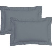 Debenhams 63% Off 100% Cotton Oxford Pillowcases in Charcoal