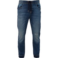 Elasticated Denim Joggers Drawcord & Classic Pockets