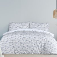 Smart Living Printed Reversible Circle Geo Duvet Cover With Pillowcases in Blue | Size: King
