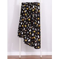 Smart Living Spooky & Magical Halloween Fleece Throw Blanket - Soft Flannel, 120x150 cm in Black | Size: 120 cm x 150 cm