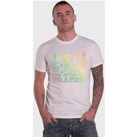 Beatles Let it Be Get Back Gradient T-Shirt in White | Size: Medium