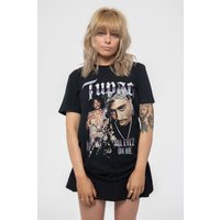 All Eyez Blue Homage Skinny Fit T Shirt