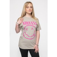 Grunge Smile T Shirt Light Sand