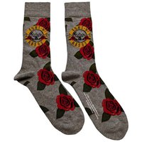 Guns N Roses Bullet Roses Ankle Socks in Grey
