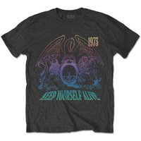 Queen Keep Yourself Alive T-Shirt in Grey | Size: Medium