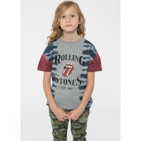 The Rolling Stones Kids Satisfaction Dye Wash Tee in Grey | Size: 5-6 Years