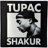 Tupac Shakur Only God Can Judge Me Woven Patch in Black