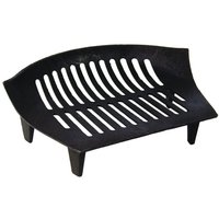 Home Discount Fire Vida Cast Iron Fire Grate Indoor Outdoor Storage 120 x 380 x 260 mm in Black