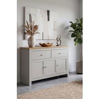 Home Discount Vida Designs Arlington 2 Drawer 3 Door Sideboard Storage Organizer in Grey
