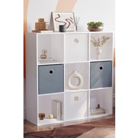 Home Discount Vida Designs Durham 3x3 Cube Bookcase Storage Unit 965 x 965 x 290 mm in White