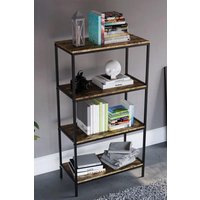 Home Discount Vida Designs Brooklyn 4 Tier Bookcase Storage 1110 x 600 x 300 mm in Dark Brown