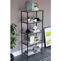 Home Discount Vida Designs Brooklyn 5 Tier Bookcase Storage 1440 x 600 x 300 mm in Grey