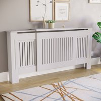 Home Discount Vida Designs Chelsea Adjustable MDF Radiator Cover 1400 - 2040 mm in White