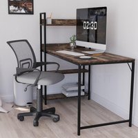 Home Discount Vida Designs Airdrie Adjustable 360 Swivel UKFR Fabric Ergonomic Chair in Grey