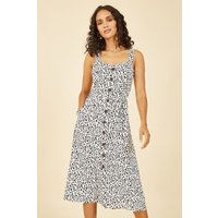 Animal Print Button Up Sundress