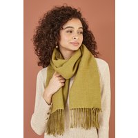 Yumi Women's Green Two Tone Soft Scarf