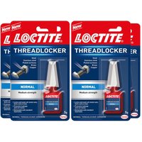 Loctite Medium Strength Easy to Use Threadlocker 'Transparent Adhesive' 5g 4pk in White