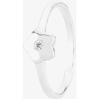 Fleur Kids Sterling Silver Cubic Zirconia Flower Ring AZR042204 46 | Size: 46 (G 1/2)