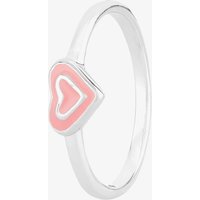 Sterling Silver Enamel Heart Ring AZR100004 48