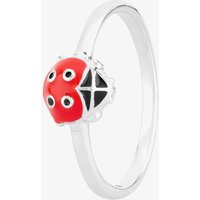 Fleur Kids Sterling Silver Red Enamel Ladybird Ring AZR231704 44 | Size: 44 (F)
