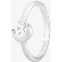 Sterling Cubic Zirconia Moon & Star Ring AZR116404 46