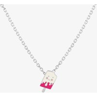 Fleur Kids Sterling Silver & Enamel Lottie the Lollypop Necklace THB000704 | Size: 18 inches