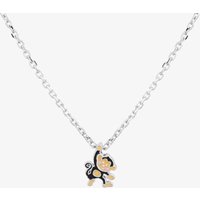 Fleur Kids Sterling Silver & Enamel Reuben the Monkey Necklace THB000904 | Size: 18 inches