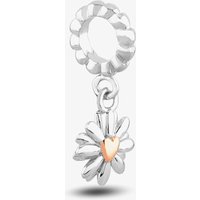 Rosa Lea Women's Flower Dangle Charm AM-2THB029807 in Silver
