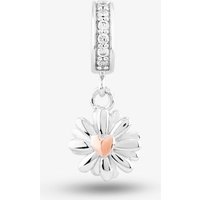 Rosa Lea Women's Daisy Flower Rose Dangle Charm AM-2THB028907 in Silver