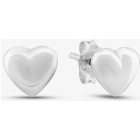 T.H.Baker Women's Sterling Silver 7mm Heart Stud Earrings 8.55.5989