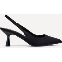 Linzi Women's Presley Black Lycra Court Heels | Size: 8-Standard Fit