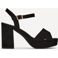 Verony Faux Suede Platform Block Heel Standard Fit