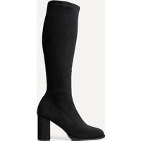 Kylie Stretch Suede Long Block Heeled Boot Standard Fit