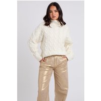 Cable Roll Neck Jumper