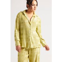 Textured Plisse Oversized Shirt