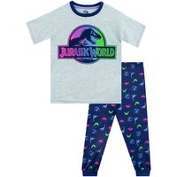 Jurassic World Girl's Dinosaur Pyjamas in Grey | Size: 10-11 Years