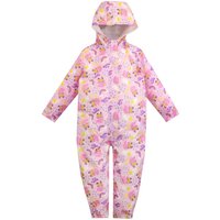 Peppa Pig Girl's Kids Puddle Suit in Pink | Size: 3-4 Years