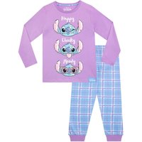 Disney Girl's Lilo & Stitch Pyjamas in Purple | Size: 7-8 Years