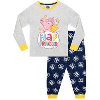 Peppa Pig Girl's Nap Princess Pyjamas in Grey | Size: 3-4 Years