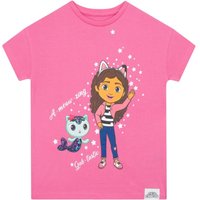 Gabby's Dollhouse Girl's MerCat T-Shirt in Pink | Size: 3-4 Years