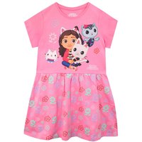 Gabby's Dollhouse Girl's Floral Skater Dress in Pink | Size: 9-10 Years