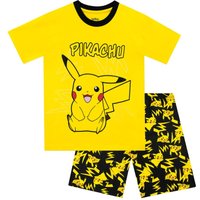 Pokemon Pikachu Short Pyjamas in Black | Size: 12-13 Years