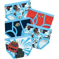Blaze and the Monster Machines Boy's Underwear Briefs 5 Pack in Blue | Size: 5-6 Years