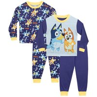 Bluey Boy's 2 Pack Pyjamas in Blue | Size: 18-24 m