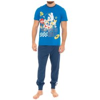 Sonic the Hedgehog Men's Gaming Pyjamas in Blue | Size: Medium
