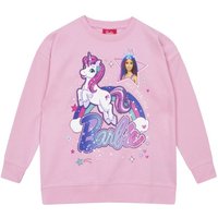 Barbie Girl's Unicorn Sweatshirt in Pink | Size: 3-4 Years