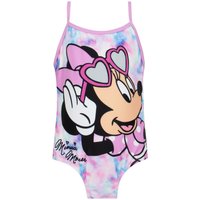 Disney Girl's Minnie Mouse Swimsuit in Pink | Size: 4-5 Years